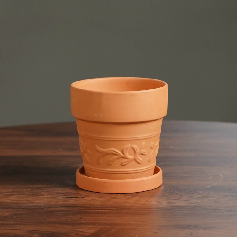 赤い陶器の植木鉢、吸水性、通気性、根腐れしない粘土トレイ、浮遊粘土ポット、大型の緑の植物多肉植物ポット|undefined