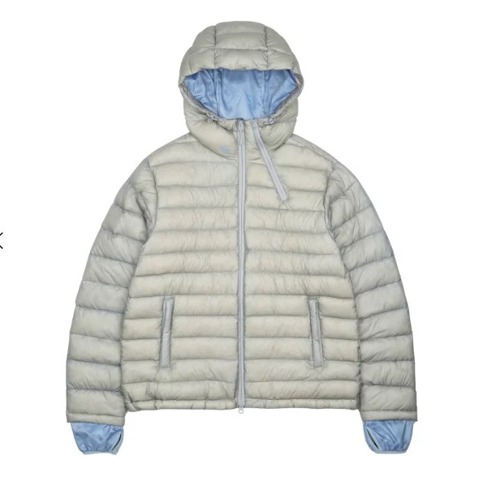 Wu Shiwen's same style down jacket in eggshell color