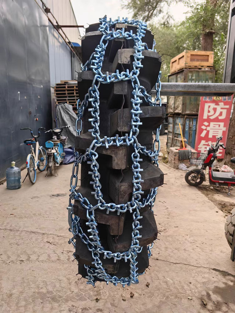Small forklift alloy steel anti-skid chain, thickened dense loader anti-skid chain, protective chain, alloy steel bulldozer chain