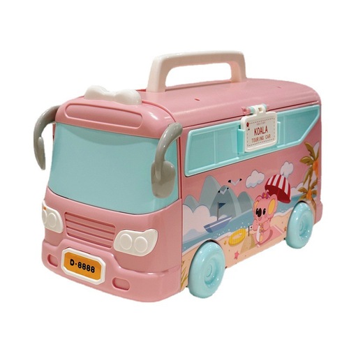 Koala Diary RV Play House Storage Transformed Bus Villa Doll House Car Model Toy Girl Gift
