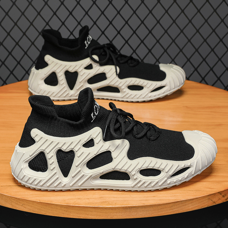 Scarpe sportive da uomo Scarpe da ginnastica Scarpe da ginnastica Tessuto sintetico Antiscivolo Calzature facili da pulire_voghion.com