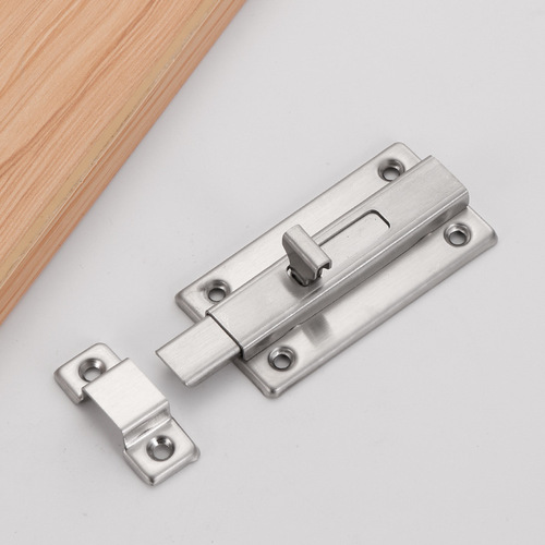 304 stainless steel double-headed latch 2 inch 3 inch 4 inch left and right latch bedroom toilet manual door latch wholesale