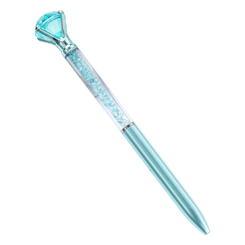 En stock nuevo bolígrafo de plástico impresión al por mayor logo creativo gran diamante publicidad regalo pluma Oficina pluma de aceite
