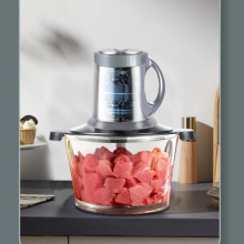绞肉机透明玻璃杯家用小型料理机搅拌机蒜蓉辣椒多功能粉碎机