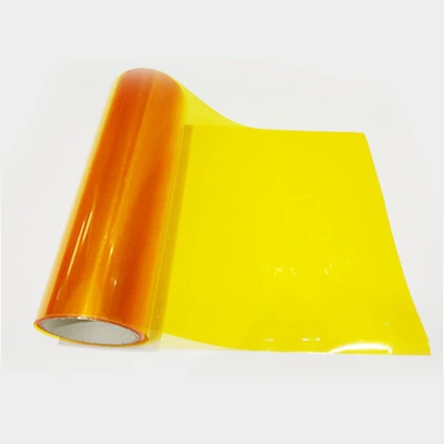 Car and Motorcycle Headlight Film, Tail Light Transparent Blackened Matte Film, Headlight Color Changing Protective Film Factory (Car headlight protective film) - orange-30cm10m