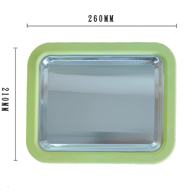 Mini Fried Ice Cream Pan, Small Square Metal Tray for DIY Frozen Fruit & Ice Cream, 19.3×15.4×8.9 cm
