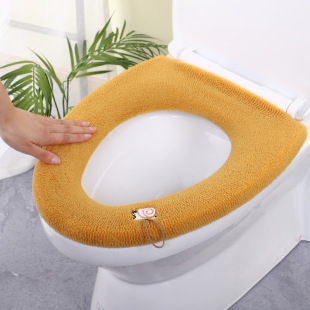 New handle toilet mat thickened toilet cover plush home winter warm Universal Toilet cover mat washable