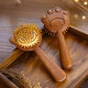 Red sandalwood cartoon cute cat's paw air cushion comb portable airbag comb solid wood home children's comb portable wooden comb
