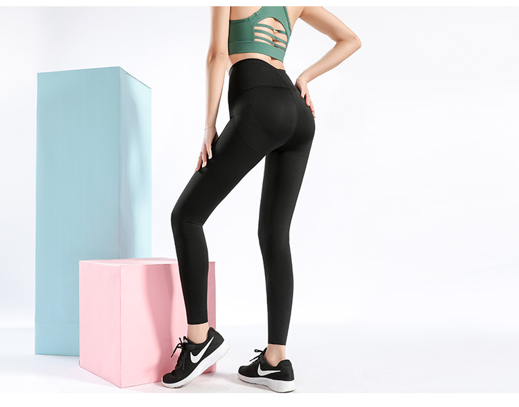 high stretch hip-lifting waist yoga legging nihaostyles clothing wholesale NSXIN85456