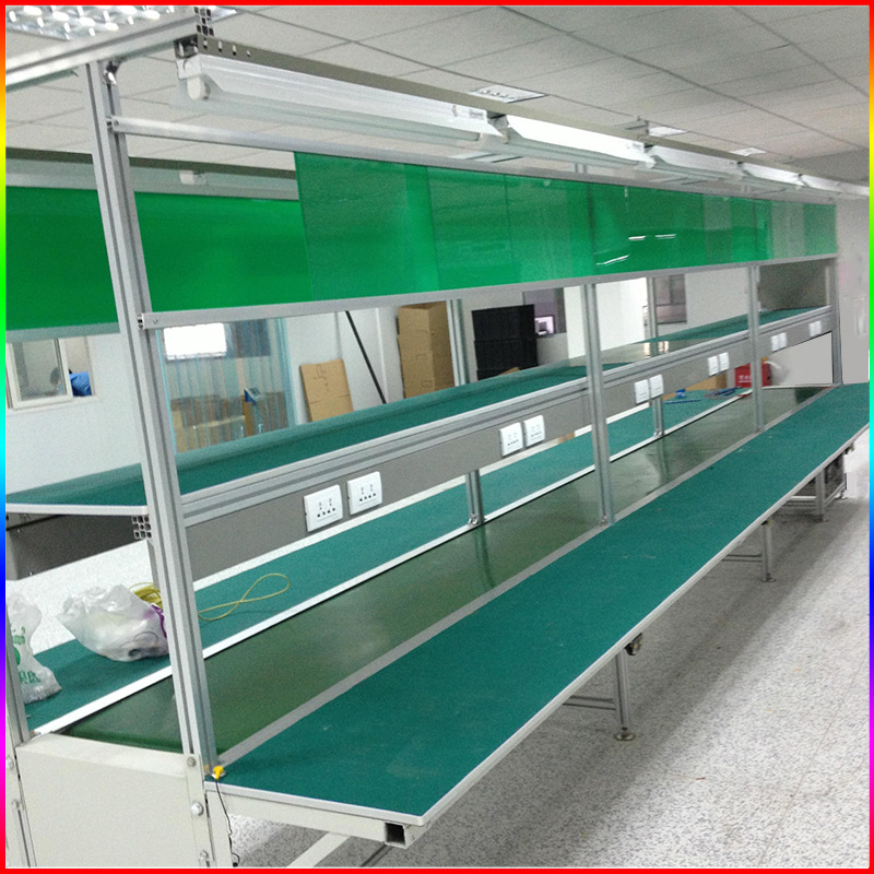 铝材工业皮带流水线电子装配生产线车间输送机设备组装拉线厂家