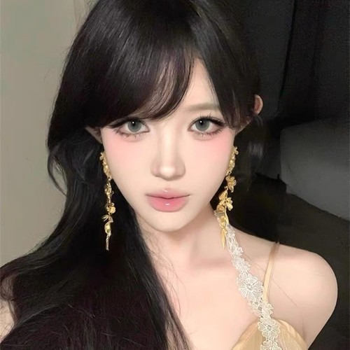 Luxury gold-plated long tassel wheat-shaped earrings for women, exquisite and unique, with a grand and eye-catching design.