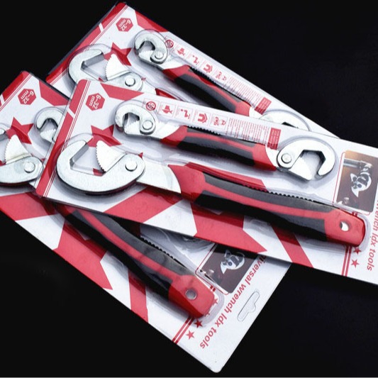 Llave universal multifuncional gancho rápido de doble propósito llave ajustable traje abrazadera de tubo tamaño dos piezas