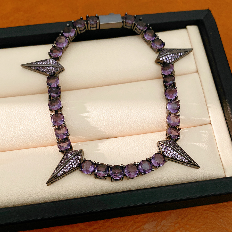Pulsera - respetuosa con el medio ambiente - Pistola Negra - morada