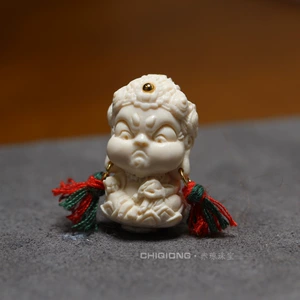 Натуральная мамонная слоновая кость, Huangcai God of Wealth Newgt Ftbine, Xiaohongshu, гравюры, подвески, поделки, аксессуары