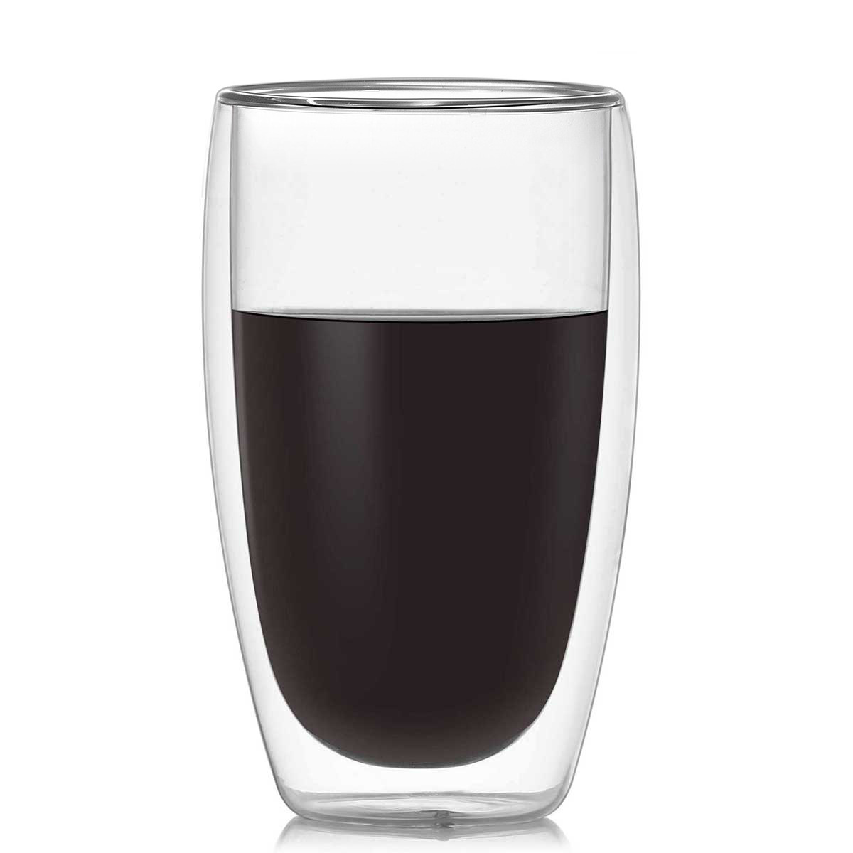 高硼硅雙層隔熱玻璃杯 跨境蛋形水杯家用咖啡杯透明杯子批發