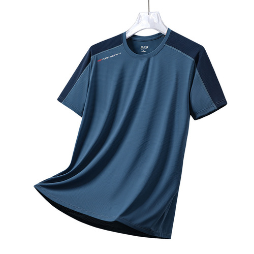 Ice Silk Outdoor Quick Dry Women's Short Sleeve T-Shirt Summer Sports Casual Ice Feeling Breathable Thin Men's Running Fitness Wear 