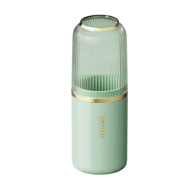 Nuevo hogar chapado en oro enjuague bucal taza traje pareja conveniente viaje cepillo de dientes caja pasta de dientes almacenamiento viaje de negocios traje de lavado