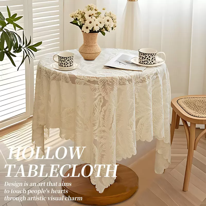 法式奶油风蕾丝桌布氛围感拍照道具防尘装饰万能盖巾一件代发