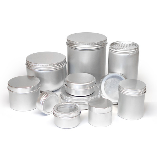 Multi-specification aluminum boxes, round threaded metal boxes, cosmetic balm packaging aluminum cans, sealed tea aluminum cans