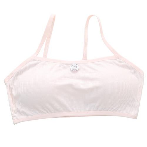 Underwear for Girls, Students in Development Phase, Junior High and High School Students, Wire-Free Bra for Girls, Girls' Straps, Large Child Small Backless Undergarment