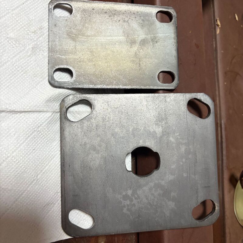 Caster Accessories Industrial Caster Mounting Connection Plate Base Square Plate Fixed Pad Plate Universal Wheel Accessories Connection Plate