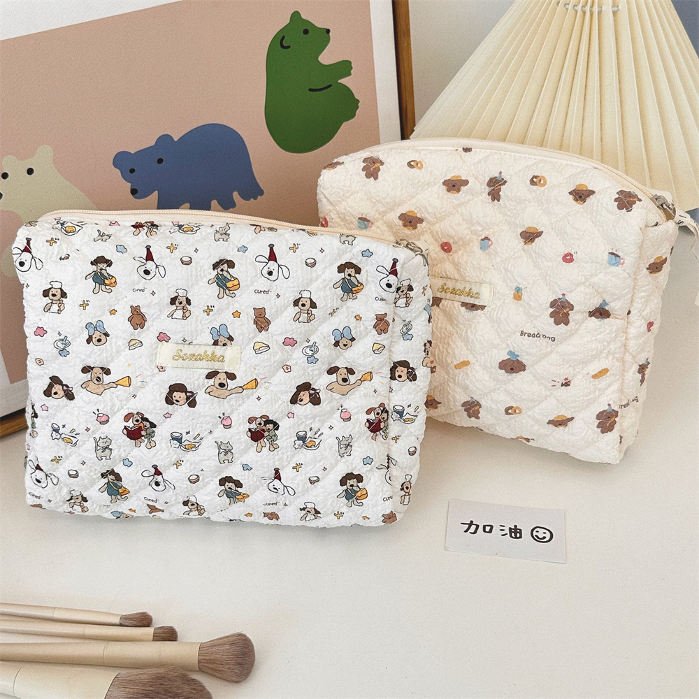 4681 embossed hand-held makeup bag, large-capacity portable storage bag, cute toiletry bag, travel storage bag undefined