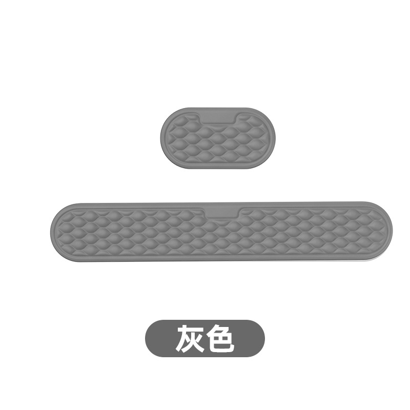 Amazon popular pulsera alfombrilla de ratón soporte de mano espuma de memoria rebote lento PU antideslizante inferior agua ondulación teclado titular de la mano