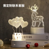 Cartoon acrylic creative table lamp, lights, street lamp, night light, 3D, creative gift