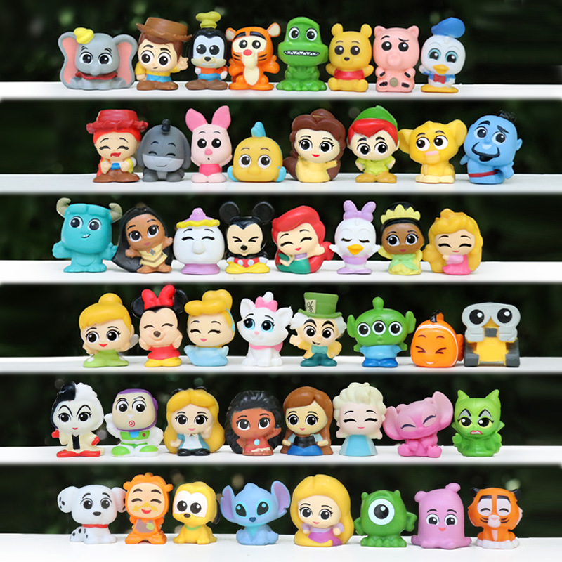 Linda caricatura anime princesa de tres ojos serie de peces payaso muñeca linda bolsa ciega juguete escritorio coche decoración