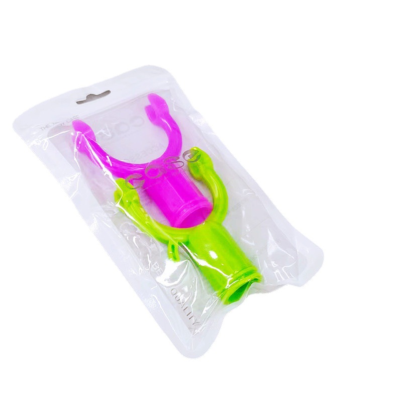 厂家直销彩色塑料衣叉头自封袋2个装衣叉适合2元店货源