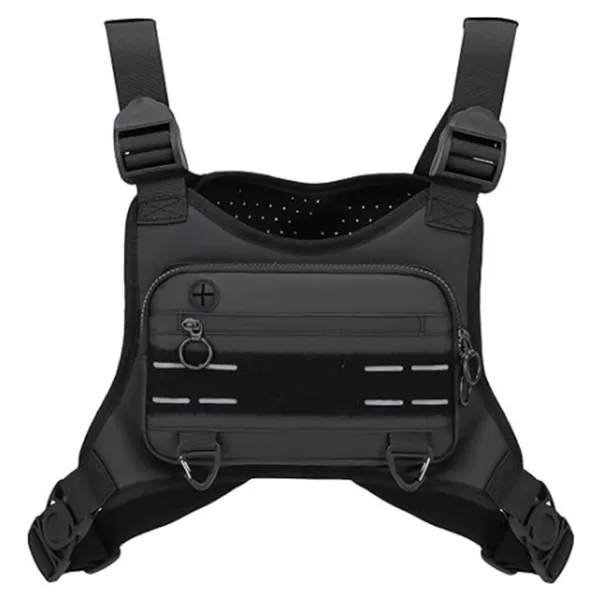 Marathon Men's and Women's Running Vest Sports Waterproof Mobile Phone Bag Chest Bag Cycling Large Capacity Double Shoulder Tactical Vest Bag