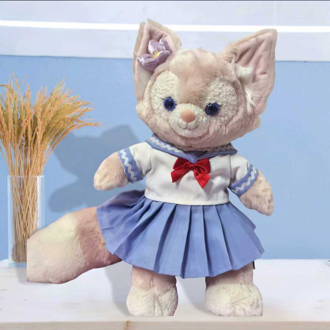 Uniforme de estudante azul claro / Fantasia de Lena Bear 30CM (apenas fantasia vendida