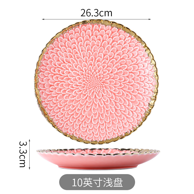 Placa roja de 10 pulgadas