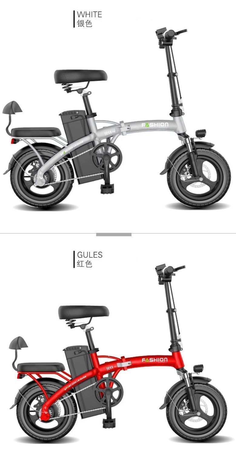 New national standard folding electric bicycle, small electric vehicle, ultra-lightweight and portable, lithium battery-powered, suitable for ride-hailing and personal transportation