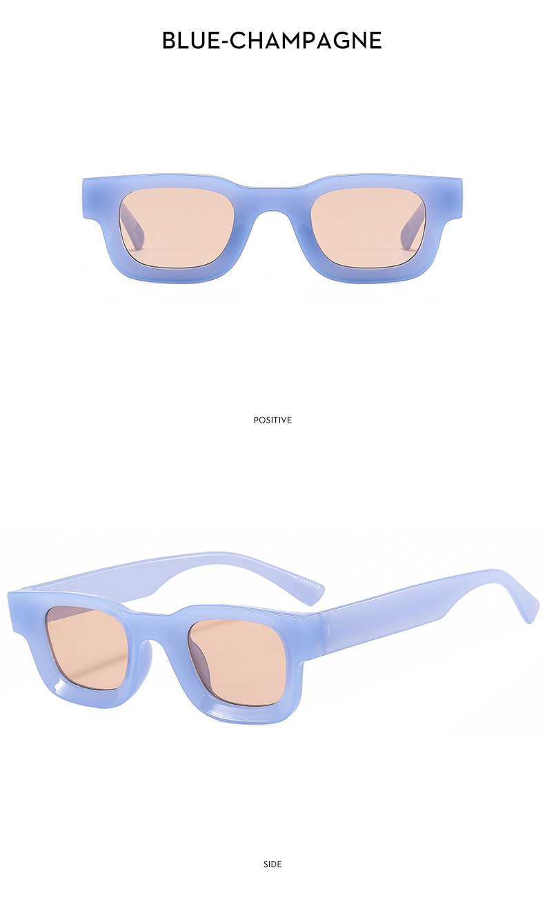 Small Frame Concave Square Hip Hop Punk Sunglasses For Cycling_voghion.com