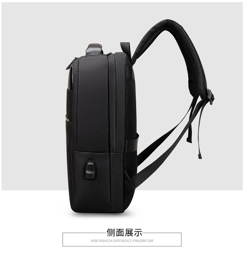 Backpack Urban Simple Casual Commuter Backpack Men's 15.6-inch Laptop Bag Usb Business Backpack display picture 5