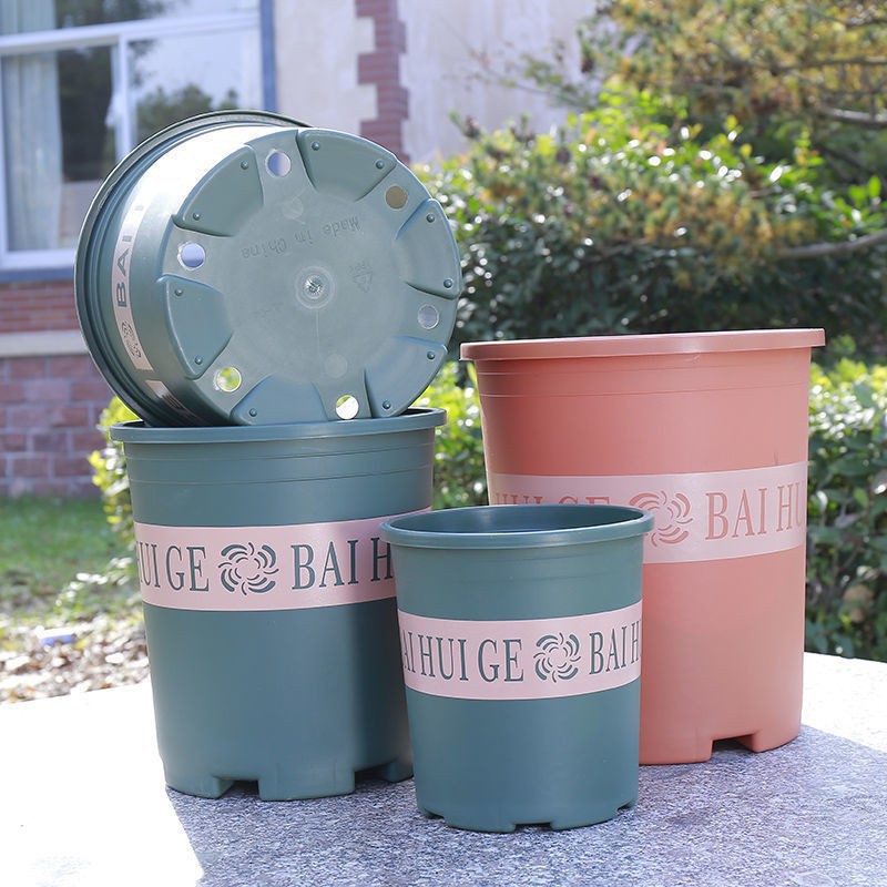 塑料花盆特价清仓阳台绿萝盆栽月季吊兰花盆批发特大号树脂加仑盆