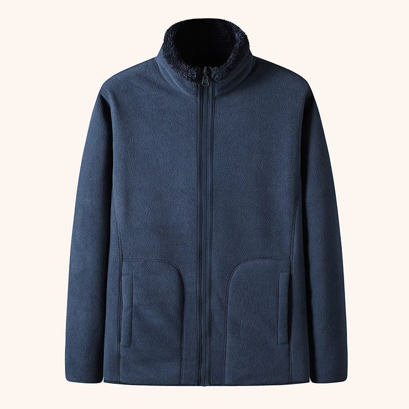 Осенне-зимняя флисовая Мужская куртка с воротником на флисовой подкладке утолщенная флисовая куртка парная одежда флисовая куртка женская