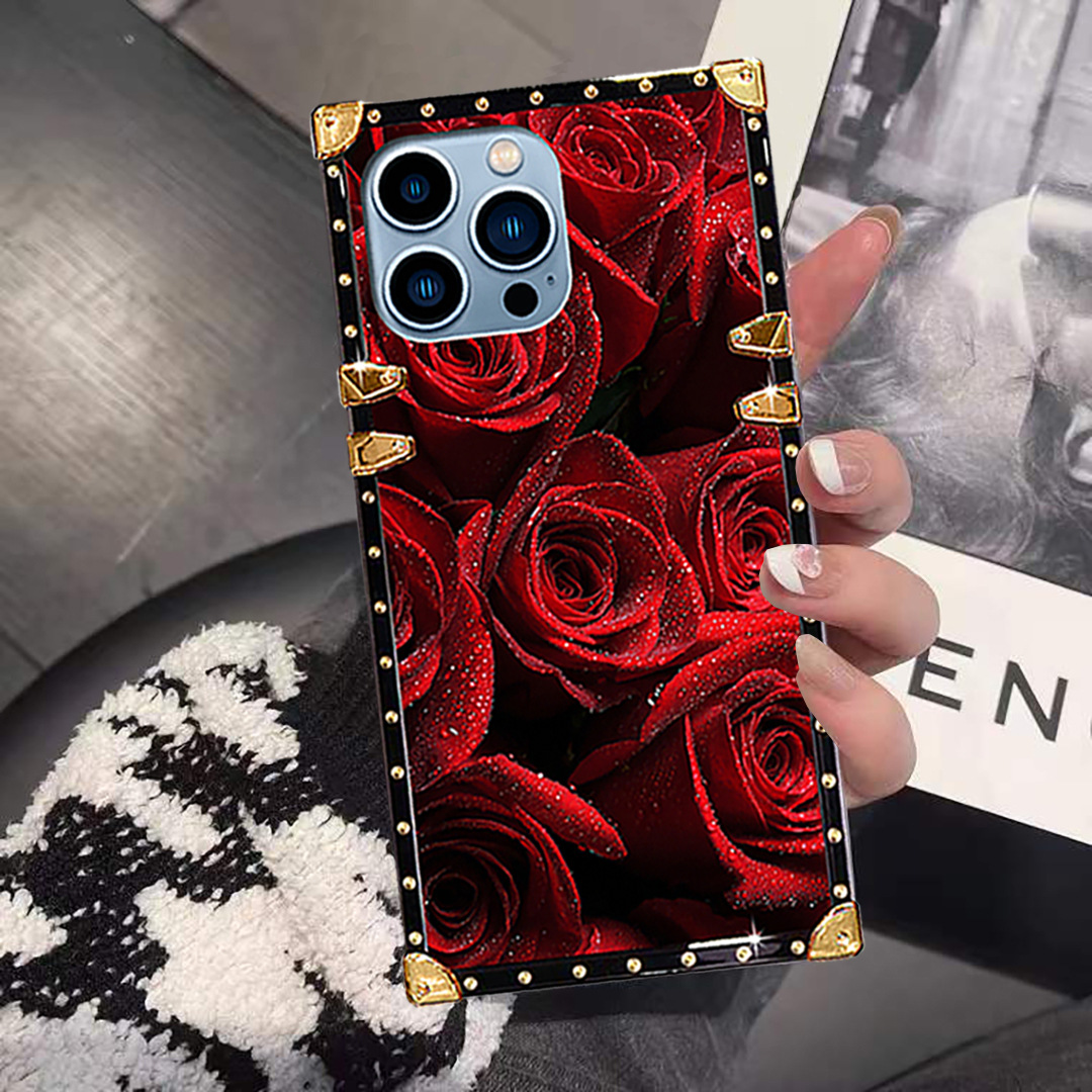 Trendy Phone Case For Iphone 15 Pro And Samsung S24 Ultra Red_voghion.com