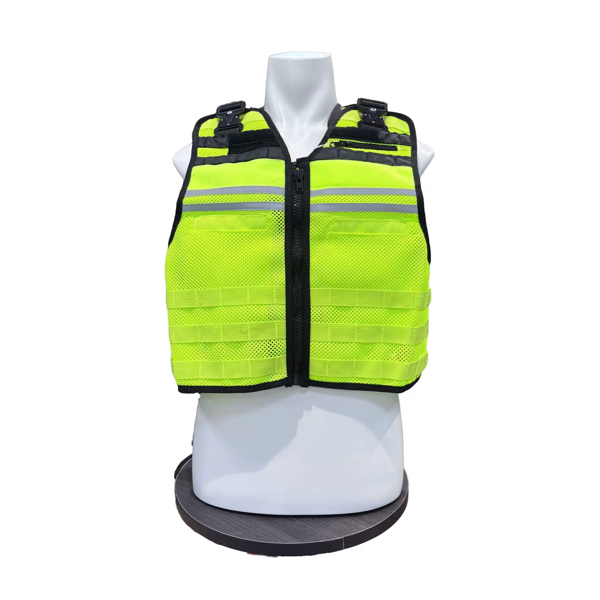 网眼勤务背心战术马甲柔性户外执勤多功能反光勤务装备防刺服透气