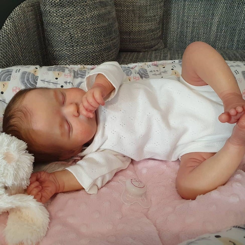 49cm simulación bebé renacido muñeca Rosalie transfronteriza e-commerce suministro entrega de una sola pieza