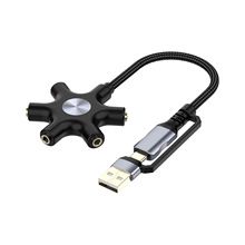 Type-C �D3.5���l��USB C �����D�Q��  һ����ĸ������ ������ ֱ
