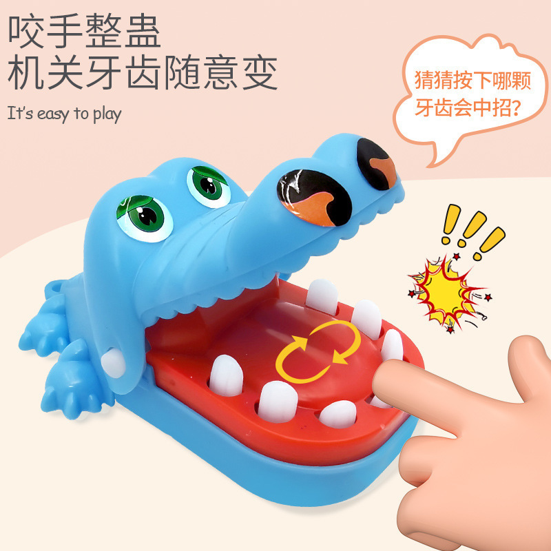Creative Tricky Crocodile Creative Mini Hand-Biting Crocodile with Keychain Hand-Biting Small Crocodile New and Strange Toys Wholesale
