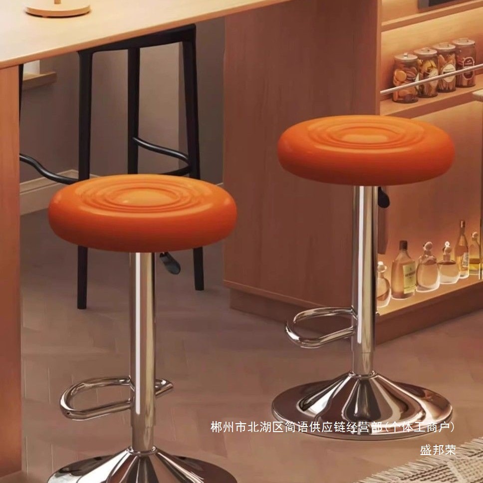 Fábrica directa silla de bar taburetes altos modernos taburetes taburetes de bar caseros taburetes de elevación giratorios image 3