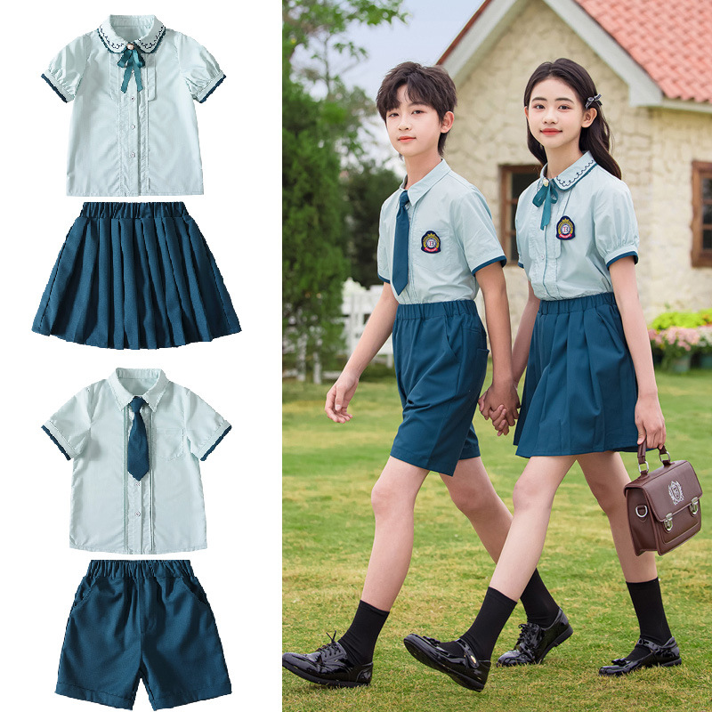 幼兒園園服畢業拍照服英倫風小學生校服夏季大合唱演出服六一禮服