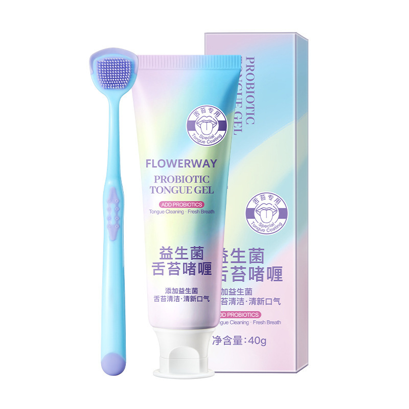 FLOWERWAY Gel probiótico para la lengua, Gel limpiador para la lengua, Gel limpiador para la lengua, desodorante, fabricante de aliento fresco image 6