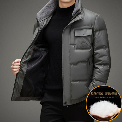 winter Cold Bread models have cash less than that is registered in the accounts Down Jackets man keep warm leather clothing Down Jackets coat men's wear wholesale