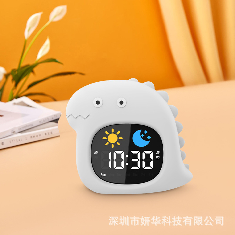 Nuevo Reloj Despertador Multifuncional con Diseño de Animal de Dibujos Animados, con Luz de Amanecer, Carga USB, Función de Repetición, Específico para Estudiantes