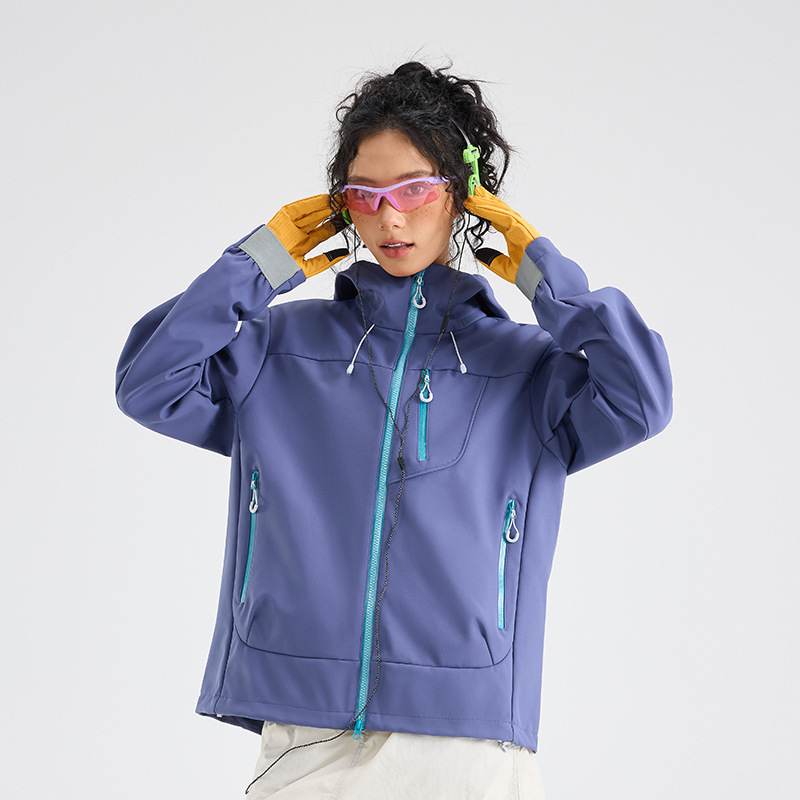 2025秋冬新款软壳衣男户外单层冲锋衣女秋冬防风防水外套情侣款|undefined