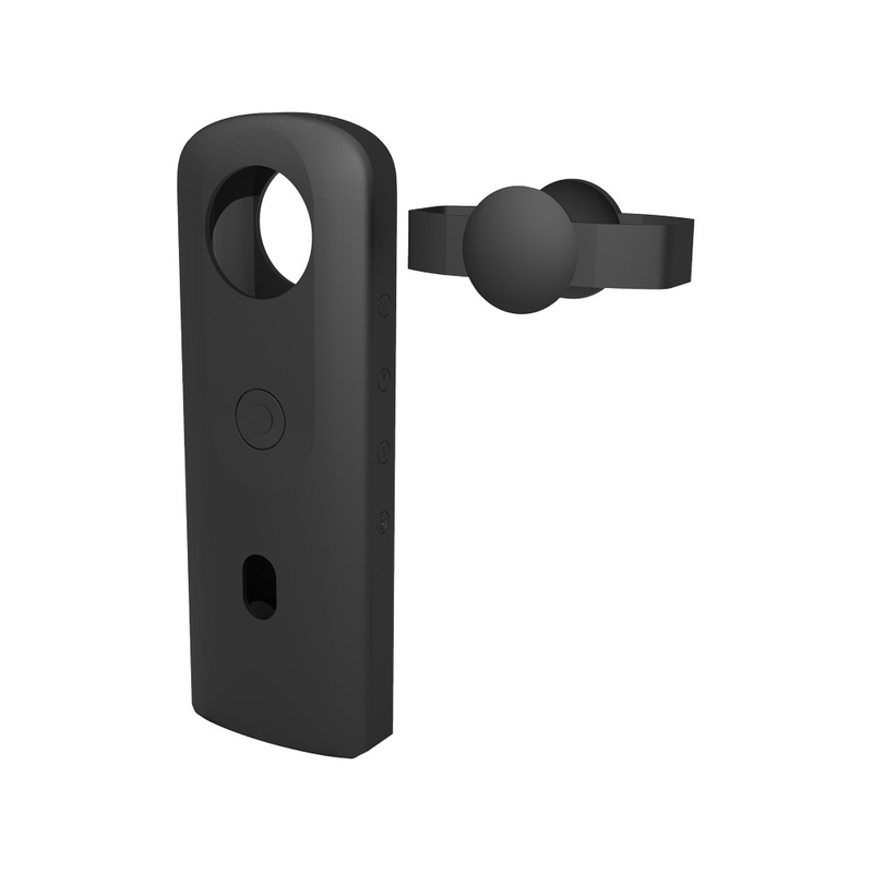 Suitable for Ricoh Theta SC 2 360 sports camera silicone protective cover anti-drop, dustproof and scratch-resistant lens cover